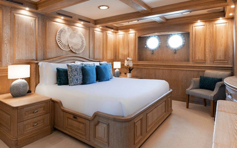 Bedroom in the NERO Yacht