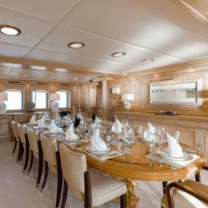 NERO Yacht dining room